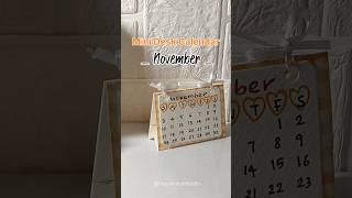 Mini Desk 🪄🎀💓🪩 Calendar november explore shortvideo deskdecor diycalendar shorts deskcalendar [upl. by Ssew]