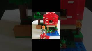 The Mushroom House Stopmotion lego minecraft [upl. by Eicyal]