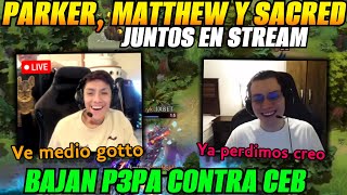 😅Parker Matthew y sacred juntos en stream😅bajan p3pa contra CEB [upl. by Colwin718]