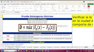 Clip 4 Prueba de Kolmogorov Smirnov [upl. by Girand385]