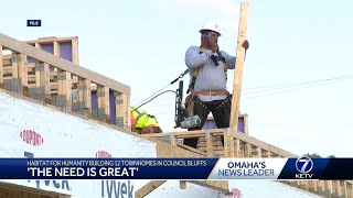 Habitat for Humanity to build new townhomes for lowincome families in Council Bluffs [upl. by Claudy]