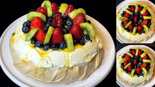 Pavlova recipe in Malayalam Christmas Special recipe  ഓസ്‌ട്രേലിയൻ ഡെസ്സേർട് പാവലോവ [upl. by Alwitt299]