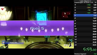 Luigis Mansion 3 ScareScraper Speedrun 20 Floors 2 Players in 3636 wJosh589 Current PB [upl. by Koeppel983]