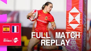 Spain STUN France 😮  Spain v France  Dubai 2024 HSBC SVNS  Full Match Replay [upl. by Suaeddaht]