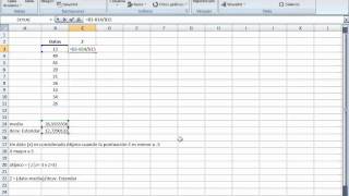 Calcular valores atípicos puntuaciones Z en Excel [upl. by Aenneea]