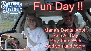 Fun Day  Maries Dental Appointment  Rain All Day  Playing With Addison and Avery [upl. by Jangro]