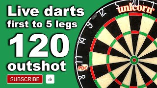 501 Darts Match GiK vs outshotdarts first to 5 Legs [upl. by Ayyn]