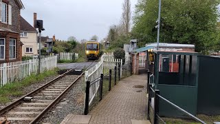 Furze Platt Railway Station  Level Crossing With GWR DMU Train Service 165125 Arriving 442024 [upl. by Wehhtam99]