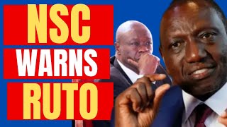 NSC INTEL Reveals RUTO Ordered TO Reinstate GACHAGUA Security Protocol OR Face WRATH Of KENYANS [upl. by Wilda]