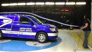 Chrysler allelectric minivan wind tunnel test [upl. by Bowie490]