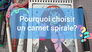 Pourquoi choisir un carnet de croquis spiral [upl. by Sirovaj]