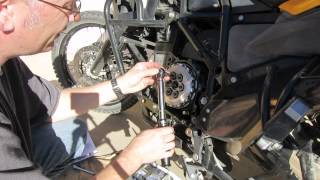 BMW F800GS Rekluse EXP Clutch install Type two [upl. by Phelia]