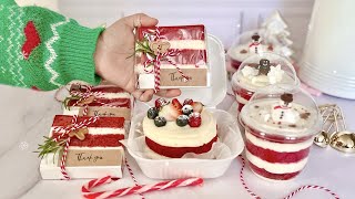 IMPRESIONA a TODOS con estas 3 presentaciones de PASTEL de RED VELVET NAVIDEÑO para venta desde casa [upl. by Ahsahtan822]