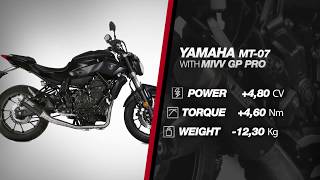 YAMAHA MT 07 2017  MIVV GP PRO EXHAUST [upl. by Arielle]