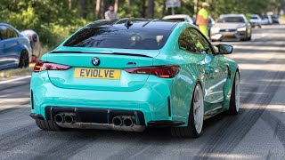 BEST OF BMW M Sounds 2023  BURNOUTS 919HP Single Turbo M4 Manhart MH4 GTR Widebody M2 Turbo E30 [upl. by Bashemeth]