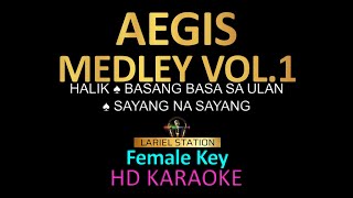 AEGIS Medley Karaoke vol1  Halik  basang basa sa ulan  Sayang na sayang [upl. by Aicilla]