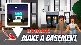 Bloxburg Basement Tutorial  How to Make a Basement in Roblox Bloxburg [upl. by Erb]