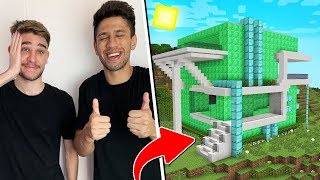 CONSTRUIMOS A NOVA CASA DO VITINHO NO MINECRAFT [upl. by Macgregor]