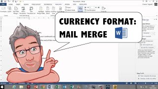 How to Apply Currency Format to a Mail Merge Field [upl. by Katrina41]