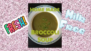 Making broccolisoup milkfree with ergonomic tools Cheap and healthy Cooking with a disability [upl. by Erikson999]