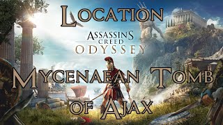 Assassins Creed Odyssey Attika Location Mycenaean Tomb of Ajax 100 Walkthrough [upl. by Enirhtac]