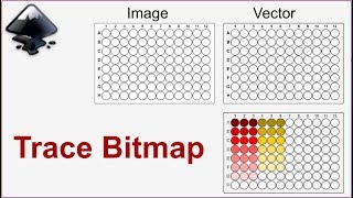 Inkscape for scientists  23  Convert 96 well plate image to vector and color it  Trace bitmap [upl. by Aneala267]