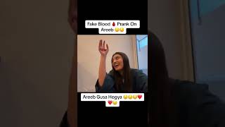 Iqra Kanwal Fake Blood Prank On Her Husband  Sistrology Prank [upl. by Tilagram]