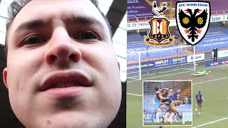 THE REFEREE WAS POOR amp WE CANT HIT A BARN DOOR  Bradford City 00 AFC Wimbledon Vlog [upl. by Ahsirtap712]