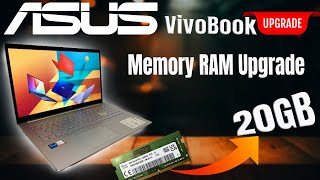 Asus VivoBook RAM Memory Upgrade Fast and Easy  from 8 to 20 GB [upl. by Fassold]