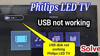 Philips LED TV USB disconnect Philips LED TV USB not connecting how to solve USB problem [upl. by Epstein334]