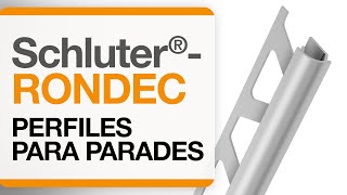 Cómo instalar un remate para cantos de cerámica sobre paredes Schluter®RONDEC [upl. by Elgna874]