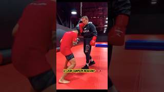 Julio César Chávez entrenando a Lazy Boy Rodríguez UFC 🥊🥊 [upl. by Gina]