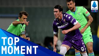 Vlahović scores the opening goal for the Viola  Fiorentina 20 Lazio  Top Moment  Serie A TIM [upl. by Dora]