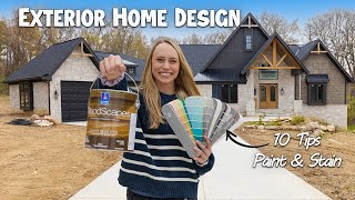 10 Tips Choosing Exterior Paint and Stain Colors  Designing a House [upl. by Arakaj977]