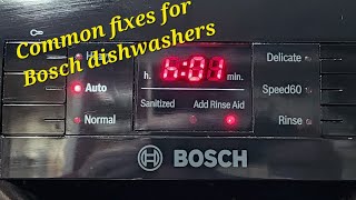 Bosch 100 Series Dishwasher Common Issues and Fixes H1 E21E22 E23 Not Cleaning [upl. by Esinahs]