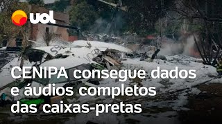 Avião que caiu em Vinhedo Cenipa obtém dados e aúdios completos das caixaspretas [upl. by Loginov]