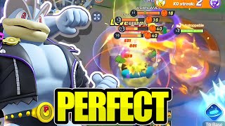 Everything is Perfect in this Machamp Game  Pokemon Unite [upl. by Arrak]