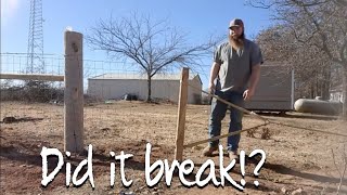 How to easily stretch goat fencing [upl. by Assirialc]