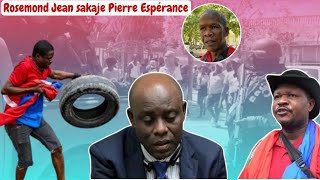 Pierre Esperance pran nan gwo cho nan dosye komiè Muscadin an [upl. by Rourke]