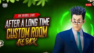 Welcome Back to Custom Rooms  Rebel is live pubgmobile customakrebel pubgnextstarprogram [upl. by Atrim]