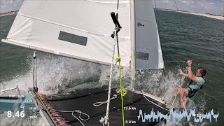 My first Hobie 16 pitchpole [upl. by Nnaeirb]