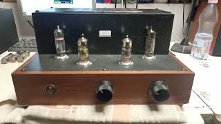 Home made 2X4 Watt tube amplifier testing [upl. by Itak750]