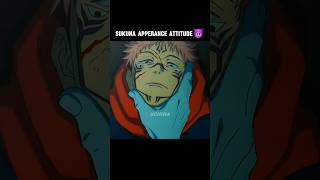 Sukuna Apperance Attitude 😈 sukuna sukunaedit sukunaamv jujutsukaisen animeedit [upl. by Aerdno]