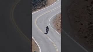 Electric Motorcycle Crash at Pikes Peak Hill Climb  SHORTS [upl. by Anceline]