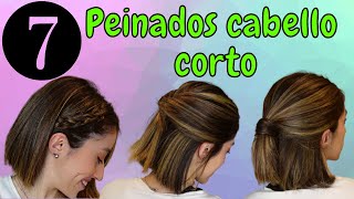 💖 7 Peinados para CABELLO Corto o Media melena para TODOS los Días Hazlo en Casa [upl. by Solram]