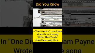 The entire song contains words from other song titles 😯onedirection liam 1D nightchanges [upl. by Eudosia26]