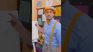 Blippi Teaches You How To Draw A PERFECT CIRCLE  short blippi drawing painting kids learning [upl. by Enyrehtac]