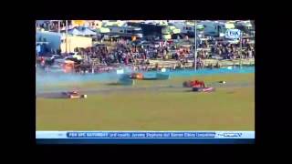 FULL 2014 Daytona Matteo Malucelli and Memo Gidley Huge Crash Rolex 24 VIDEO [upl. by Nerahs]