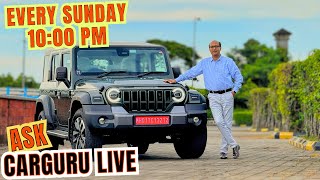 Best SUV amp Car in 16 Lakhs ⭐️ Hyundai Skoda VW Tata Kia Mahindra Maruti 🔥 Live With CARGURU [upl. by Anelliw]