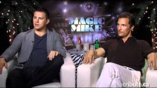 Channing Tatum amp Matthew McConaughey  Magic Mike Interview with Tribute [upl. by Adnav]